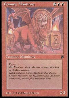 Crimson Manticore (Legends) Near Mint