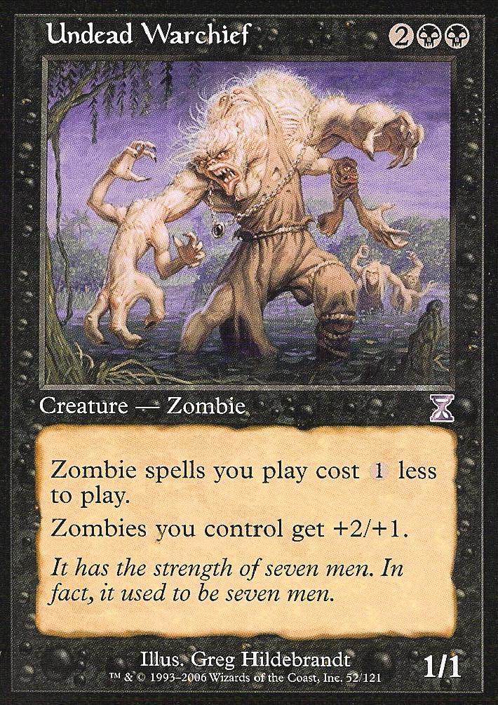 Undead Warchief (Time Spiral Time Shifted) Near Mint Foil