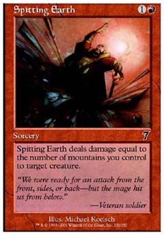 Spitting Earth (7th Edition) Near Mint