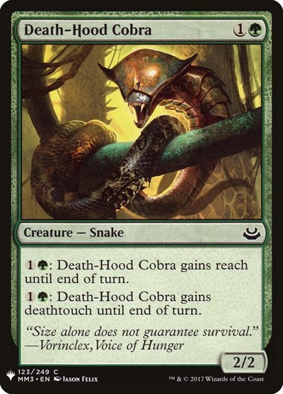 Death-Hood Cobra (Mystery Booster) Near Mint