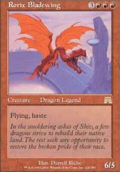 Rorix Bladewing (Onslaught) Light Play Foil