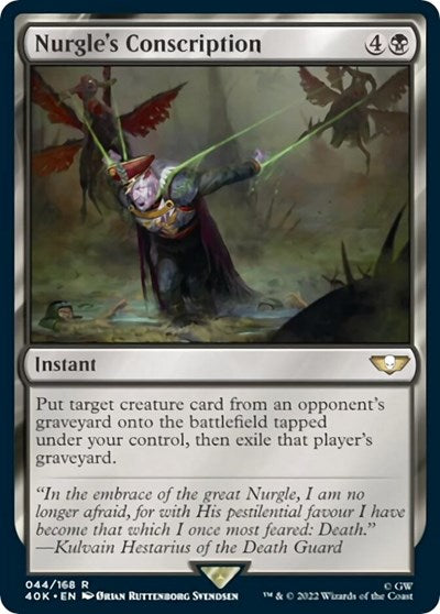 Nurgle's Conscription (Surge Foil) (Universes Beyond: Warhammer 40K) Near Mint