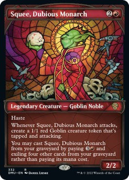 Squee, Dubious Monarch (Textured Foil) (Dominaria United) Near Mint
