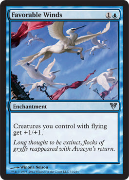 Favorable Winds (Avacyn Restored) Near Mint Foil