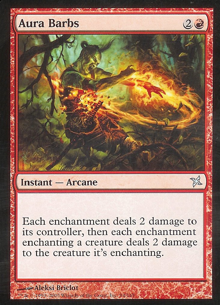 Aura Barbs (Betrayers of Kamigawa) Near Mint Foil