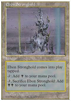 Ebon Stronghold (5th Edition) Light Play