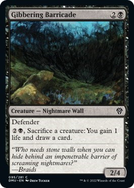 Gibbering Barricade (Dominaria United) Near Mint Foil