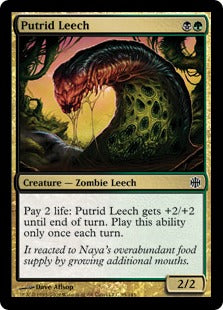 Putrid Leech (Alara Reborn) Light Play