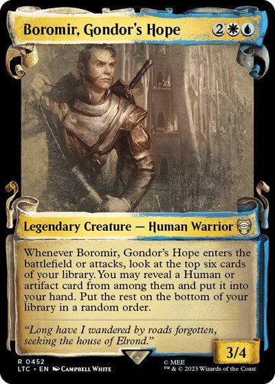 Boromir, Gondor's Hope (Showcase Scrolls) (Commander: The Lord of the Rings: Tales of Middle-earth) Near Mint