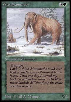 War Mammoth (Alpha) Near Mint