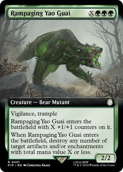 Rampaging Yao Guai (Extended Art) (Universes Beyond: Fallout) Near Mint