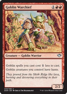Goblin Warchief (Duel Decks: Speed vs Cunning) Near Mint