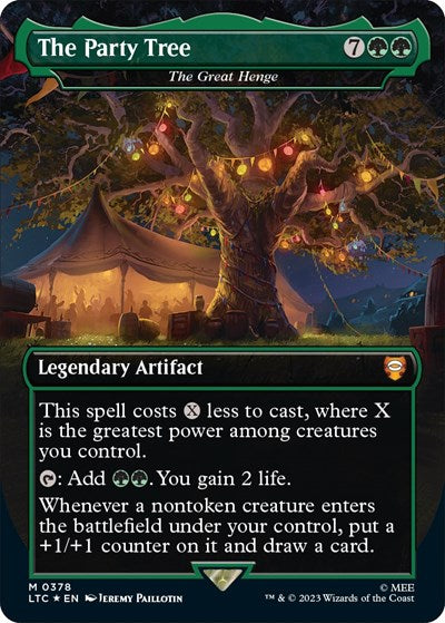 The Party Tree - The Great Henge (Surge Foil) (Commander: The Lord of the Rings: Tales of Middle-earth) Near Mint