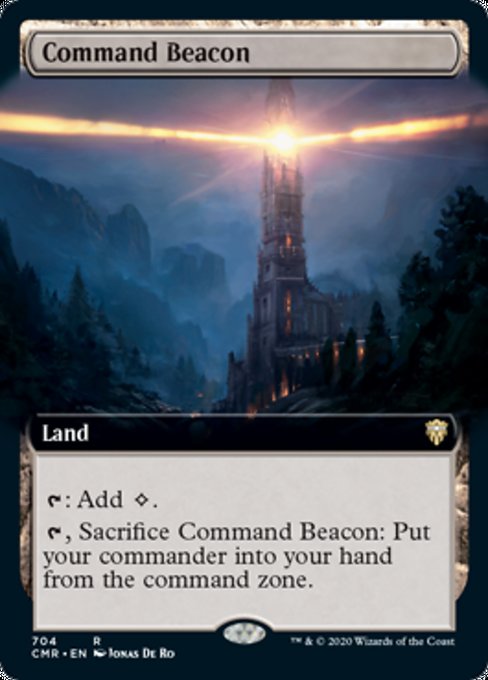 Command Beacon (Extended Art) (Commander Legends) Near Mint