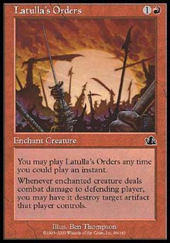 Latulla's Orders (Prophecy) Near Mint Chinese