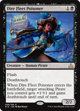 Dire Fleet Poisoner (Rivals of Ixalan) Near Mint Foil