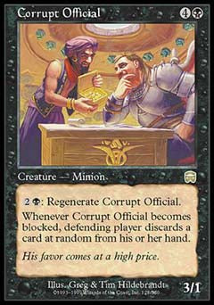 Corrupt Official (Mercadian Masques) Near Mint