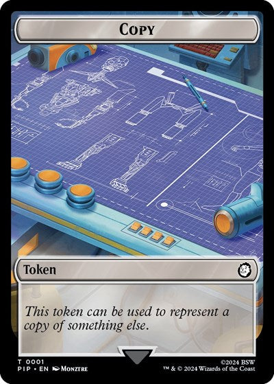 Copy / Treasure (0019) Double-Sided Token (Universes Beyond: Fallout) Near Mint