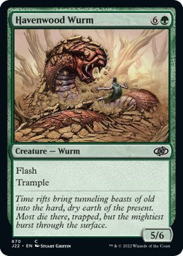 Havenwood Wurm (Jumpstart 2022) Near Mint