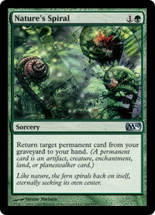 Nature's Spiral (Magic 2010 Core Set) Near Mint Foil