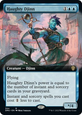 Haughty Djinn (Extended Art) (Dominaria United) Near Mint