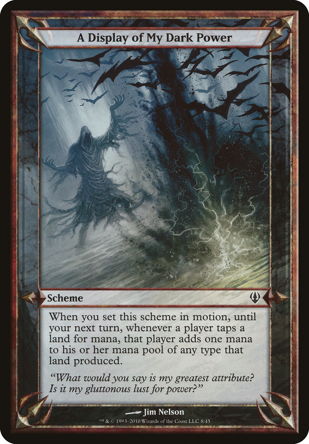 A Display of My Dark Power (Scheme) (Archenemy) Near Mint