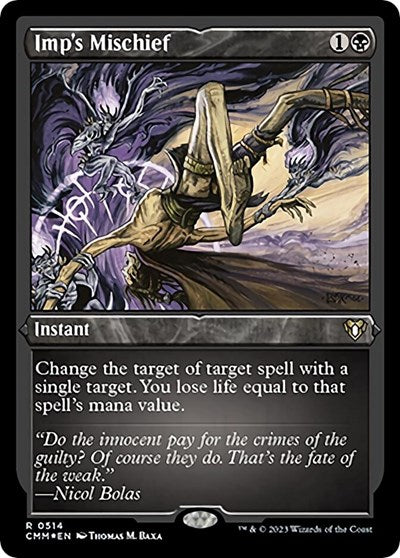 Imp's Mischief (Foil Etched) (Commander Masters) Near Mint