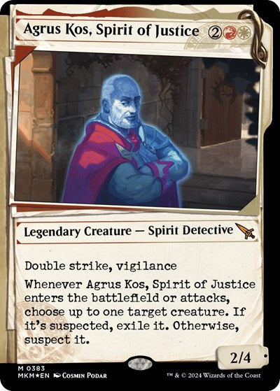 Agrus Kos, Spirit of Justice (Showcase) (Invisible Ink) (Murders at Karlov Manor) Near Mint
