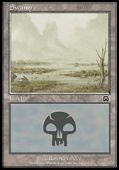 Swamp (340) (Mercadian Masques) Near Mint Foil