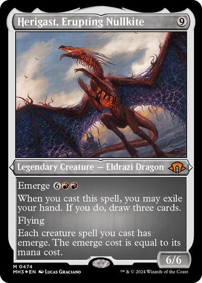 Herigast, Erupting Nullkite (Foil Etched) (Modern Horizons 3) Near Mint