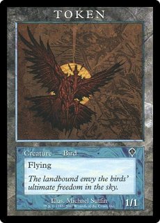 Token - Bird (Blue)(Invasion) (Promotional Cards) Near Mint