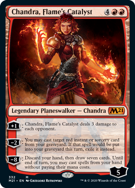 Chandra, Flame's Catalyst (Magic 2021 Core Set) Near Mint