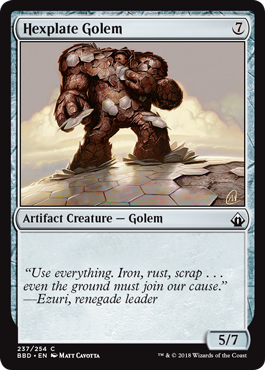 Hexplate Golem (Battlebond) Near Mint