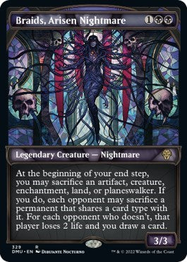 Braids, Arisen Nightmare (Textured Foil) (Dominaria United) Near Mint