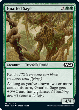 Gnarled Sage (Magic 2021 Core Set) Near Mint Foil