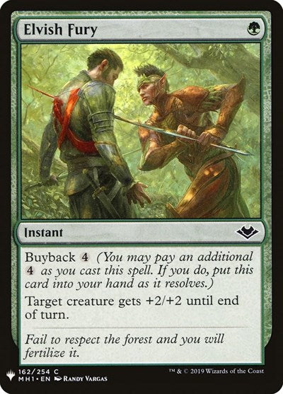 Elvish Fury (Mystery Booster) Near Mint