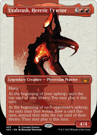 Urabrask, Heretic Praetor (Concept Praetor) (Step-And-Compleat Foil) (Phyrexia: All Will Be One) Near Mint