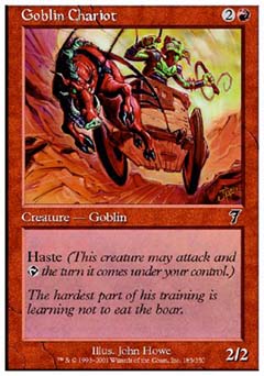 Goblin Chariot (7th Edition) Near Mint Foil