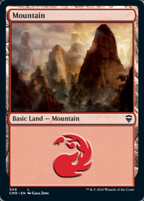 Mountain (509) (Commander 2020 Commander Legends) Near Mint
