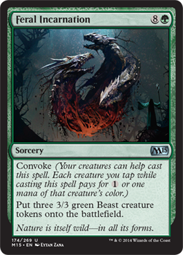 Feral Incarnation (Magic 2015 Core Set) Near Mint Foil