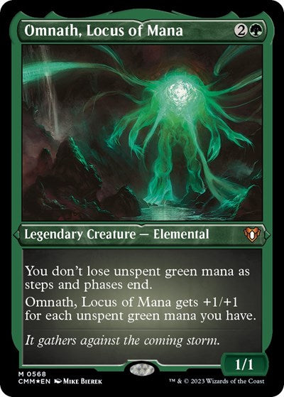 Omnath, Locus of Mana (Foil Etched) (Commander Masters) Near Mint