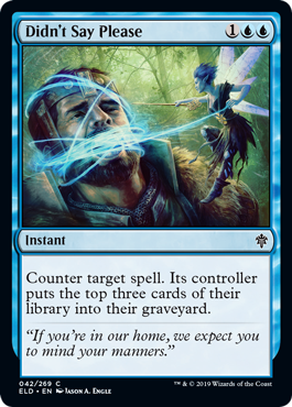 Didn't Say Please (Throne of Eldraine) Near Mint Foil