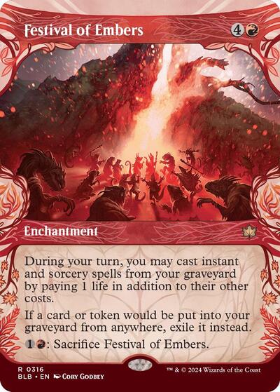 Festival of Embers (Showcase) (Bloomburrow) Near Mint