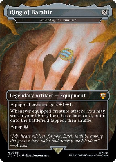 Ring of Barahir - Sword of the Animist (Commander: The Lord of the Rings: Tales of Middle-earth) Near Mint