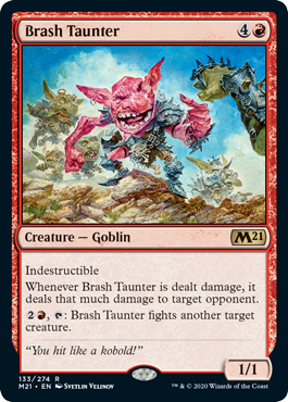 Brash Taunter (Magic 2021 Core Set) Near Mint