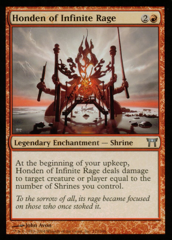 Honden of Infinite Rage (Champions of Kamigawa) Light Play