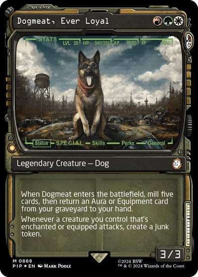 Dogmeat, Ever Loyal (Showcase) (Surge Foil) (Universes Beyond: Fallout) Near Mint