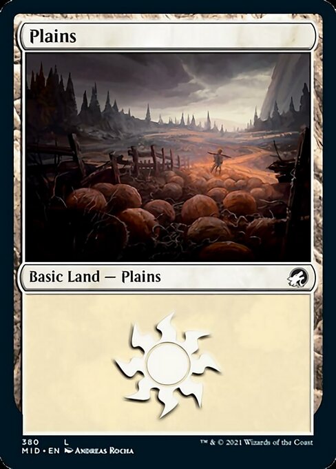 Plains (380) (Innistrad: Midnight Hunt) Near Mint Foil
