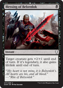 Blessing of Belzenlok (Dominaria) Near Mint Foil