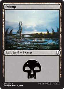 Swamp (261) (Dominaria) Near Mint Foil